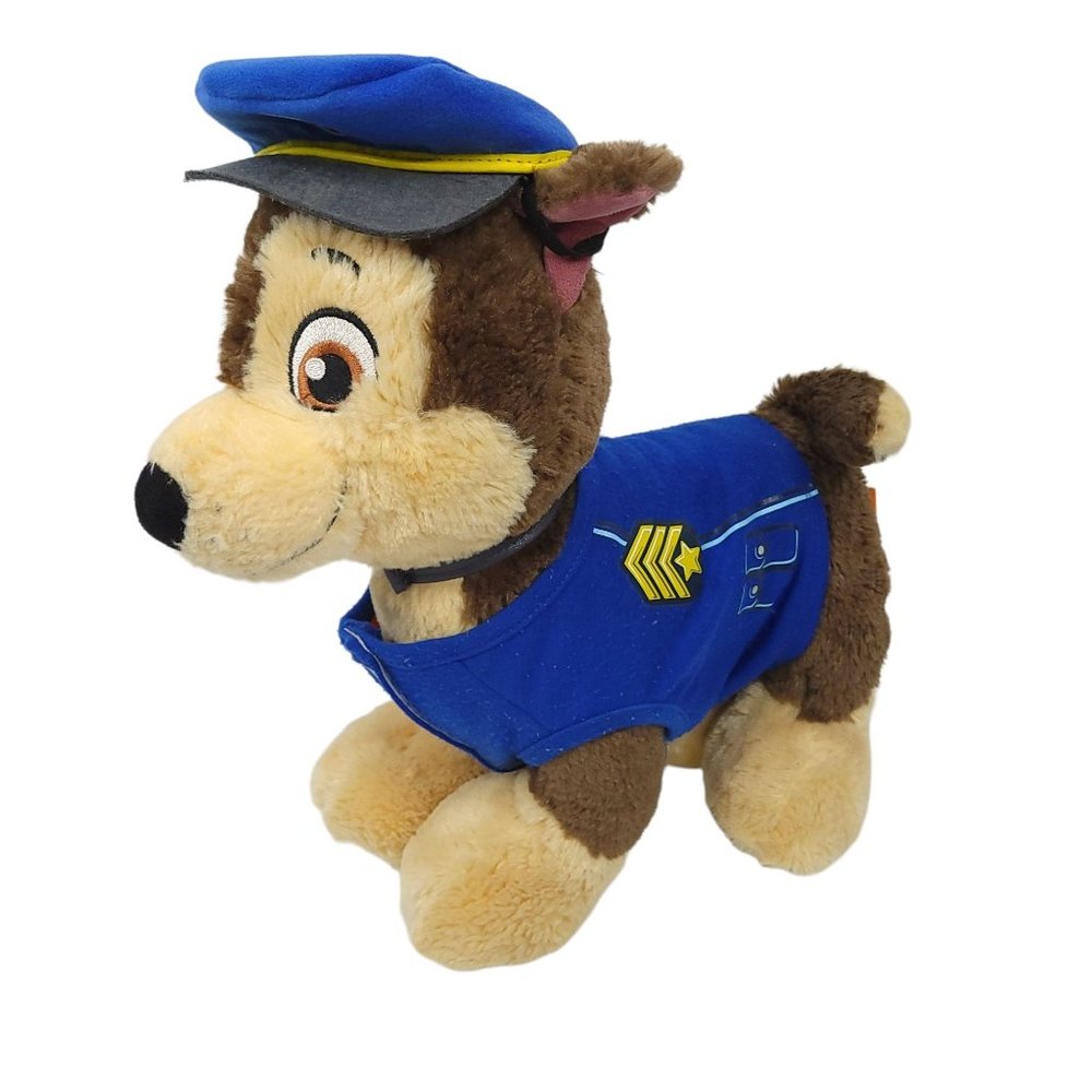 Build A Bear Workshop Paw Patrol Chase Plush Nickelodeon 15" Stuffed Animal Toy